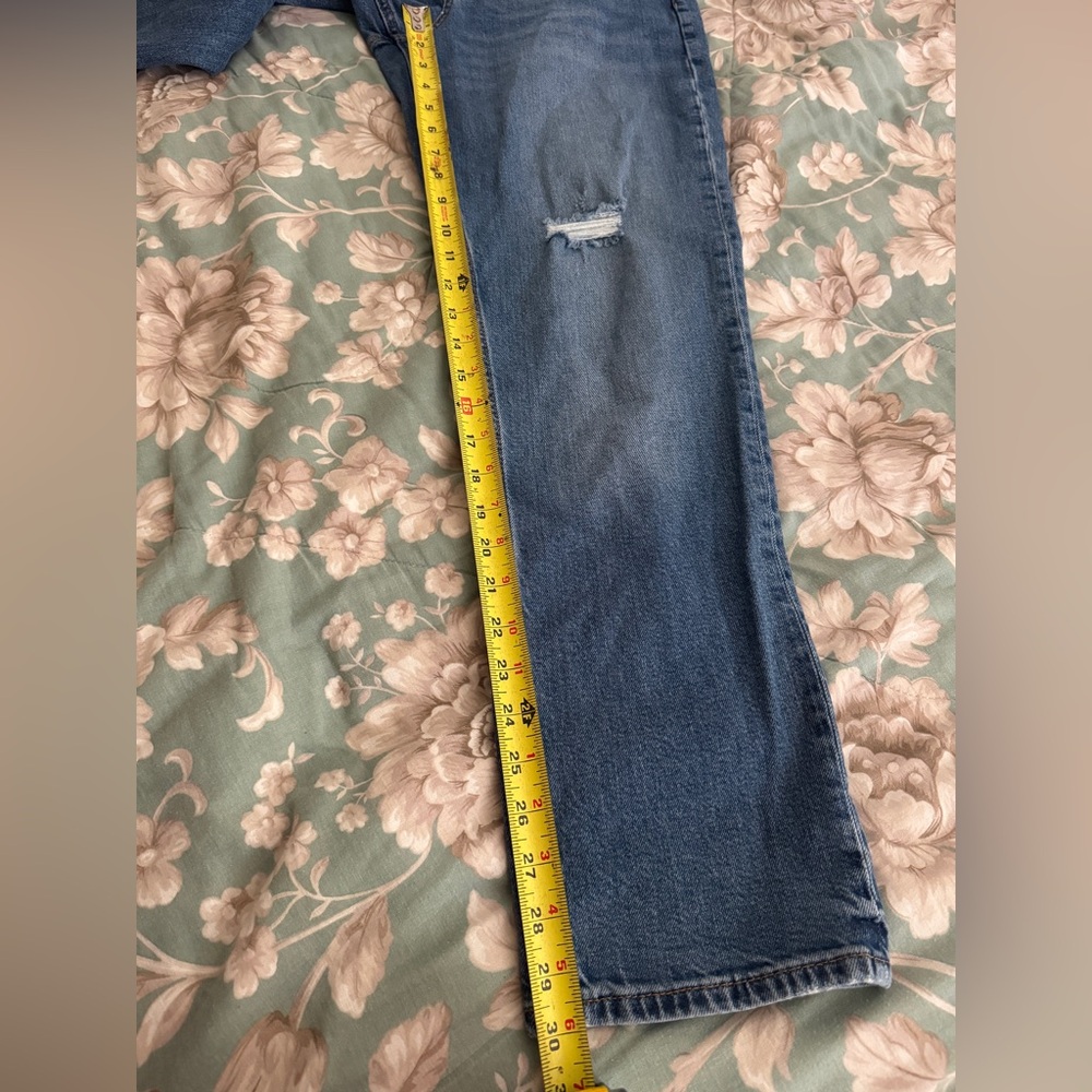 🔴Banana Republic high rise straight Blue Women's Jeans size 30 - Picture 3 of 9